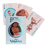 Juego Cartas Poker Moana Bicycle Baraja Premium Azul Claro