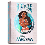 Juego Cartas Poker Moana Bicycle Baraja Premium Azul Claro