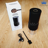 Molino Electrico Portatil Ajustable Cafe Grinder Ceramica - Negro