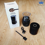 Molino Electrico Portatil Ajustable Cafe Grinder Ceramica - Negro