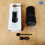 Molino Electrico Portatil Ajustable Cafe Grinder Ceramica - Negro