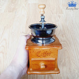 Molino Cafe Manual Madera Cajon Embudo Metalico Cocina