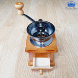 Molino Cafe Manual Madera Cajon Embudo Metalico Cocina