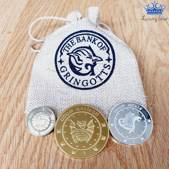 Monedas Harry Potter Galleon Sickle Knut Coleccion Gringotts
