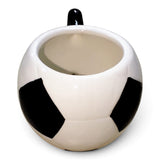 Mug Balon Futbol Ceramica Blanco Negro Detalle Coleccion