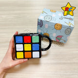 Mug Cubo 3x3 Negro Pocillo Ceramica Coleccion Taza Bebidas
