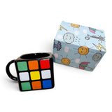 Mug Cubo 3x3 Negro Pocillo Ceramica Coleccion Taza Bebidas