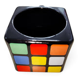 Mug Cubo 3x3 Negro Pocillo Ceramica Coleccion Taza Bebidas