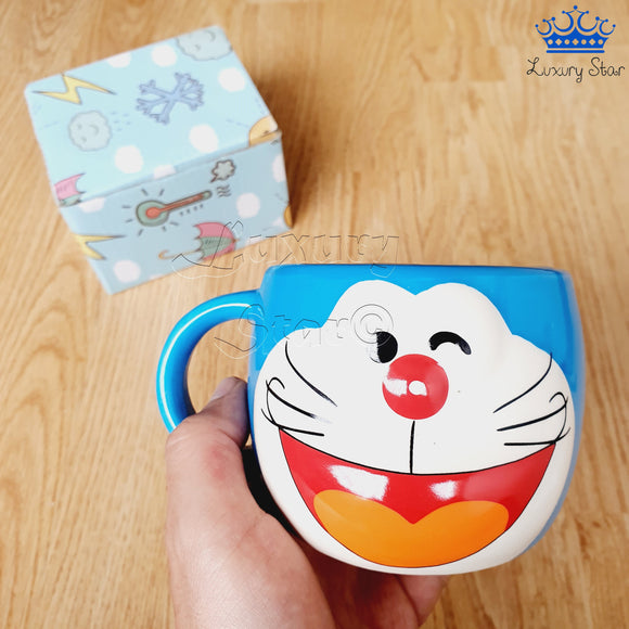 Mug Doraemon Gato Azul Taza Ceramica Anime Pocillo Coleccion
