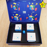 Pack Cubos 2x2, 3x3, 4x4, 5x5 Meilong Magnéticos Moyu
