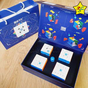 Pack Cubos 2x2, 3x3, 4x4, 5x5 Meilong Magnéticos Moyu