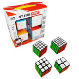 Pack Cubos Rubik 2x2 A 5x5 Qiyi Negro Caja Regalo Speedcube