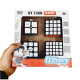 Pack Cubos Rubik 2x2 A 5x5 Qiyi Negro Caja Regalo Speedcube