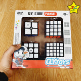 Pack Cubos Rubik 2x2 A 5x5 Qiyi Negro Caja Regalo Speedcube