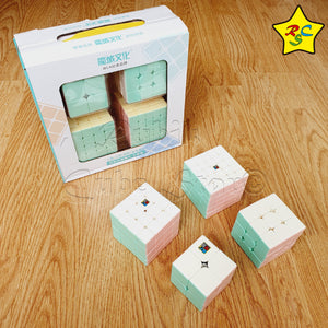 Pack Cubos 2x2, 3x3, 4x4, 5x5 Macaron Pasteles Moyu