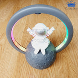 Parlante Astronauta Flotante Aro Luz Colores Bafle Radio Fm