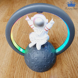 Parlante Astronauta Flotante Aro Luz Colores Bafle Radio Fm