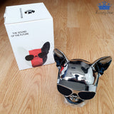 Parlante Perro Pug Bluetooth Gafas Metalizado 10 W Premium