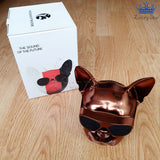 Parlante Perro Pug Bluetooth Gafas Metalizado 10 W Premium