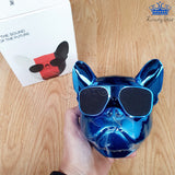 Parlante Perro Pug Bluetooth Gafas Metalizado 10 W Premium