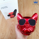 Parlante Perro Pug Bluetooth Gafas Metalizado 10 W Premium