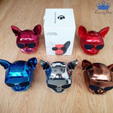 Parlante Perro Pug Bluetooth Gafas Metalizado 10 W Premium