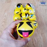 Pelota Antiestres Emojis Espuma Sensorial Relajante Espichar Amarillo