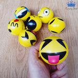 Pelota Antiestres Emojis Espuma Sensorial Relajante Espichar Amarillo