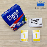 Phase 10 Mattel Juego De Cartas Edición Estuche Metalico
