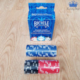 Fichas Poker Profesional Bicycle Gram Clay 50 Chips Casino