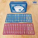 Baraja Plastica Sea King X2 Poker Naipes Caja Metalica