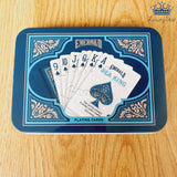 Baraja Plastica Sea King X2 Poker Naipes Caja Metalica