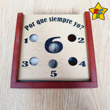 Juego De Mesa ¿por Qué Siempre Yo? Canicas Y Dado De Madera