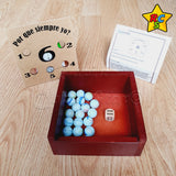 Juego De Mesa ¿por Qué Siempre Yo? Canicas Y Dado De Madera