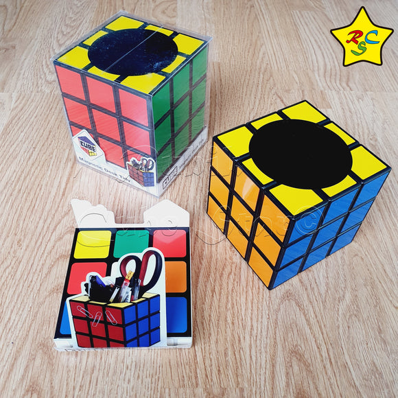 Porta Lapices Cubo 3x3 Magnetico Magic Cube Escritorio