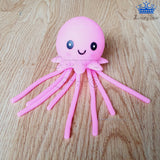 Pulpo Antiestres Espichable Goma Suave Pelota Squishy Espuma Rosado