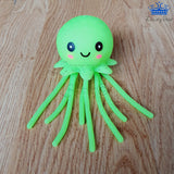 Pulpo Antiestres Espichable Goma Suave Pelota Squishy Espuma Rosado