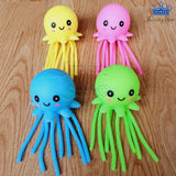 Pulpo Antiestres Espichable Goma Suave Pelota Squishy Espuma Rosado