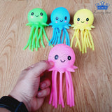 Pulpo Antiestres Espichable Goma Suave Pelota Squishy Espuma Rosado