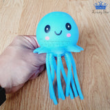 Pulpo Antiestres Espichable Goma Suave Pelota Squishy Espuma Rosado