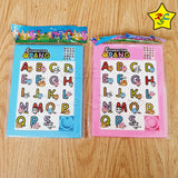 Puzzle 2d Deslizar Letras Abecedario Numeros 20 Piezas Juego