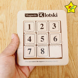 Puzzle 2d Klotski Cuadrado Magnético Números Rompecabezas