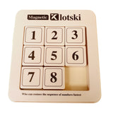 Puzzle 2d Klotski Cuadrado Magnético Números Rompecabezas