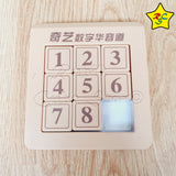 Puzzle 2d Klotski Magnetico Deslizar Numeros Qiyi 9 Piezas