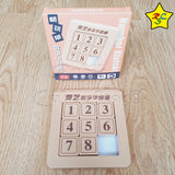 Puzzle 2d Klotski Magnetico Deslizar Numeros Qiyi 9 Piezas
