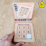 Puzzle 2d Klotski Magnetico Deslizar Numeros Qiyi 9 Piezas