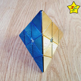 Pyraminx 3x3 Metalizado Brillante Cubo Rubik Shengshou Stickerless Metalizado