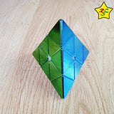 Pyraminx 3x3 Metalizado Brillante Cubo Rubik Shengshou Stickerless Metalizado