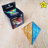 Pyraminx 3x3 Metalizado Brillante Cubo Rubik Shengshou Stickerless Metalizado