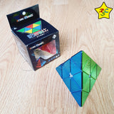 Pyraminx 3x3 Metalizado Brillante Cubo Rubik Shengshou Stickerless Metalizado